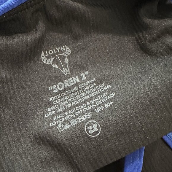 JOLYN 28 SOREN 2 Cobalt Blue Solid Tie Back Swimsuit One Piece LN - Picture 4 of 4